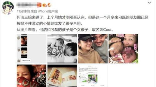 實錘！何潔三胎女兒首曝光，前夫赫子銘的置頂微博內容好心酸